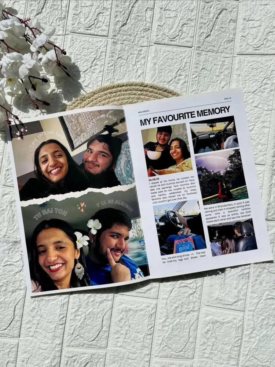 Personalized Hand-Designed Magazine – A Story of Your Love, Told Beautifully ❤️
