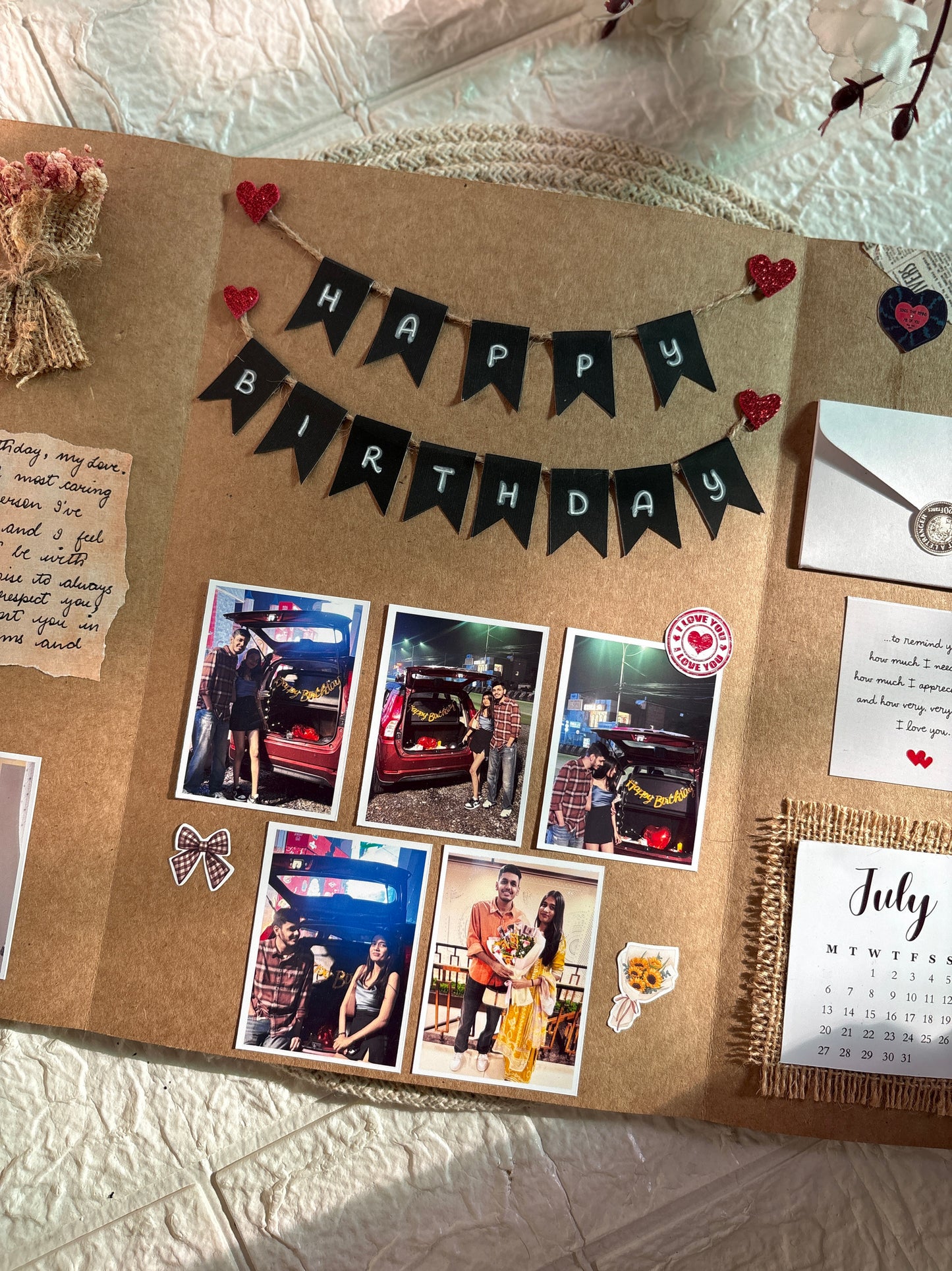 Personalized Handmade Birthday Memory Card
