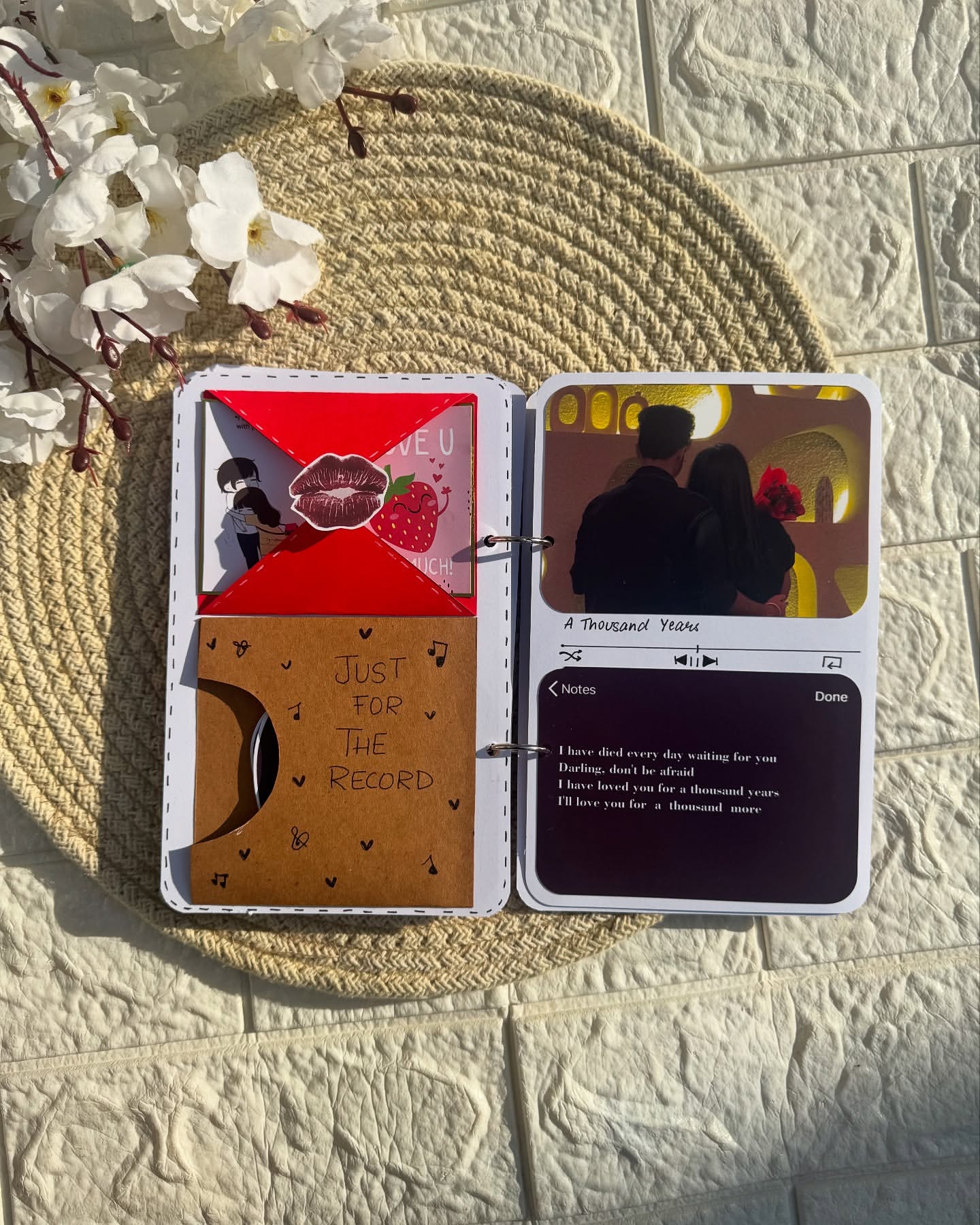 Handmade Music Album for incomplete stories 5 by 7 inches (MA-01)