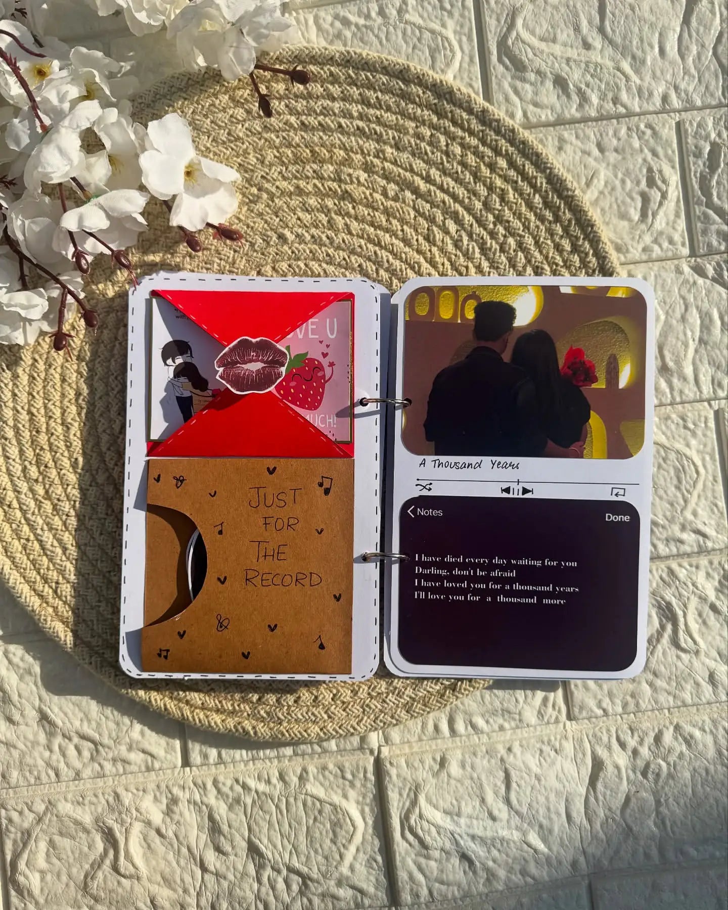 Handmade Music Album for incomplete stories 5 by 7 inches (MA-01)