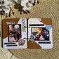Handmade and Customizable Memory Book With Flowers On Top 4 by 5 inches(MB-1)
