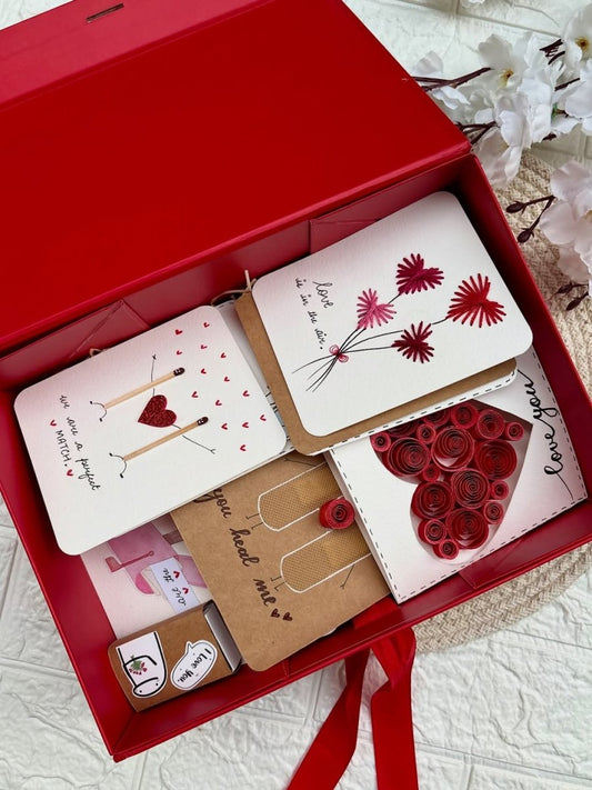 Pun Card Hamper Box – Love Theme ❤️ (Fully Customizable)