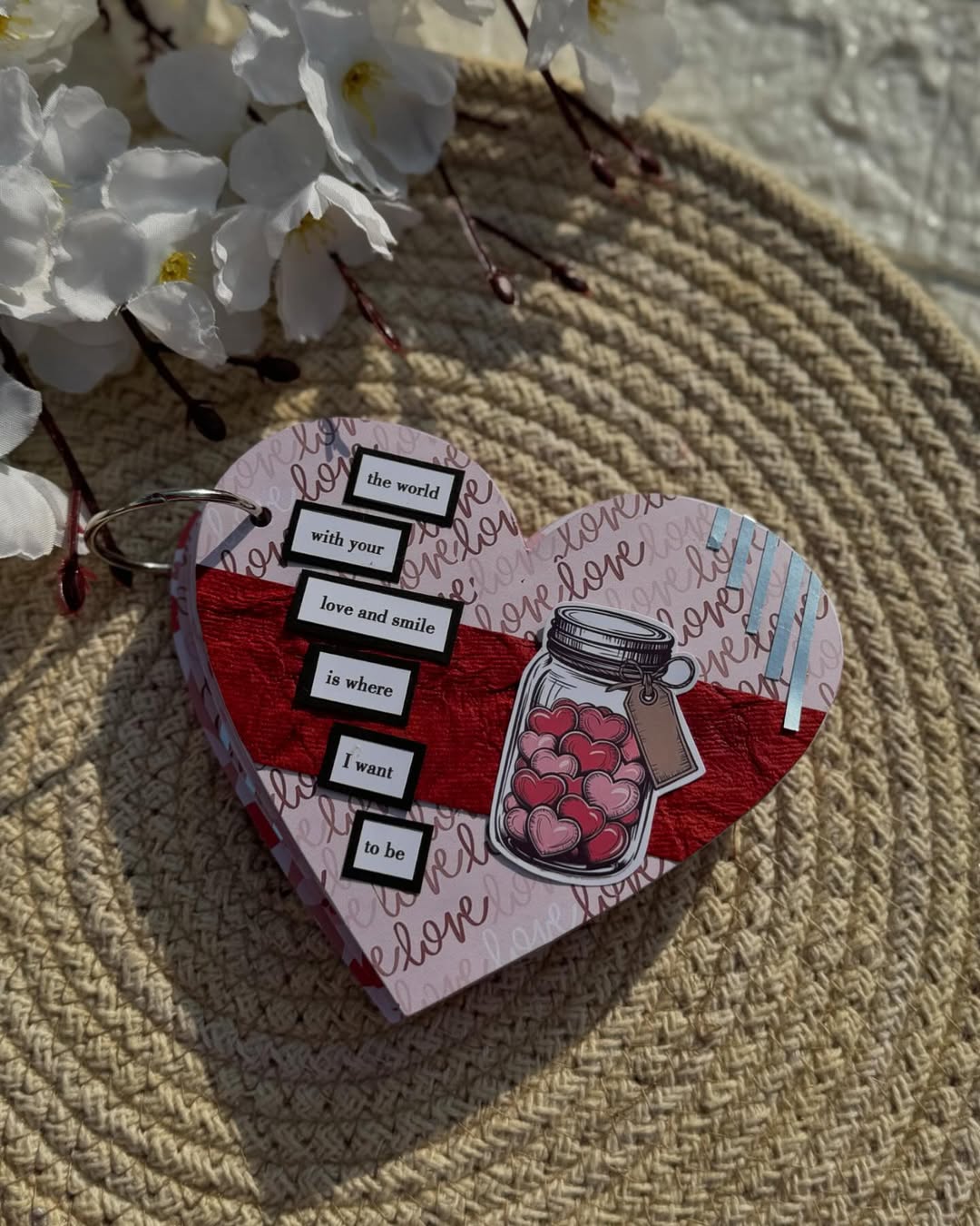 Large Handmade Heart Album and customizable (HA-01)