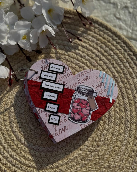 Large Handmade Heart Album and customizable (HA-01)
