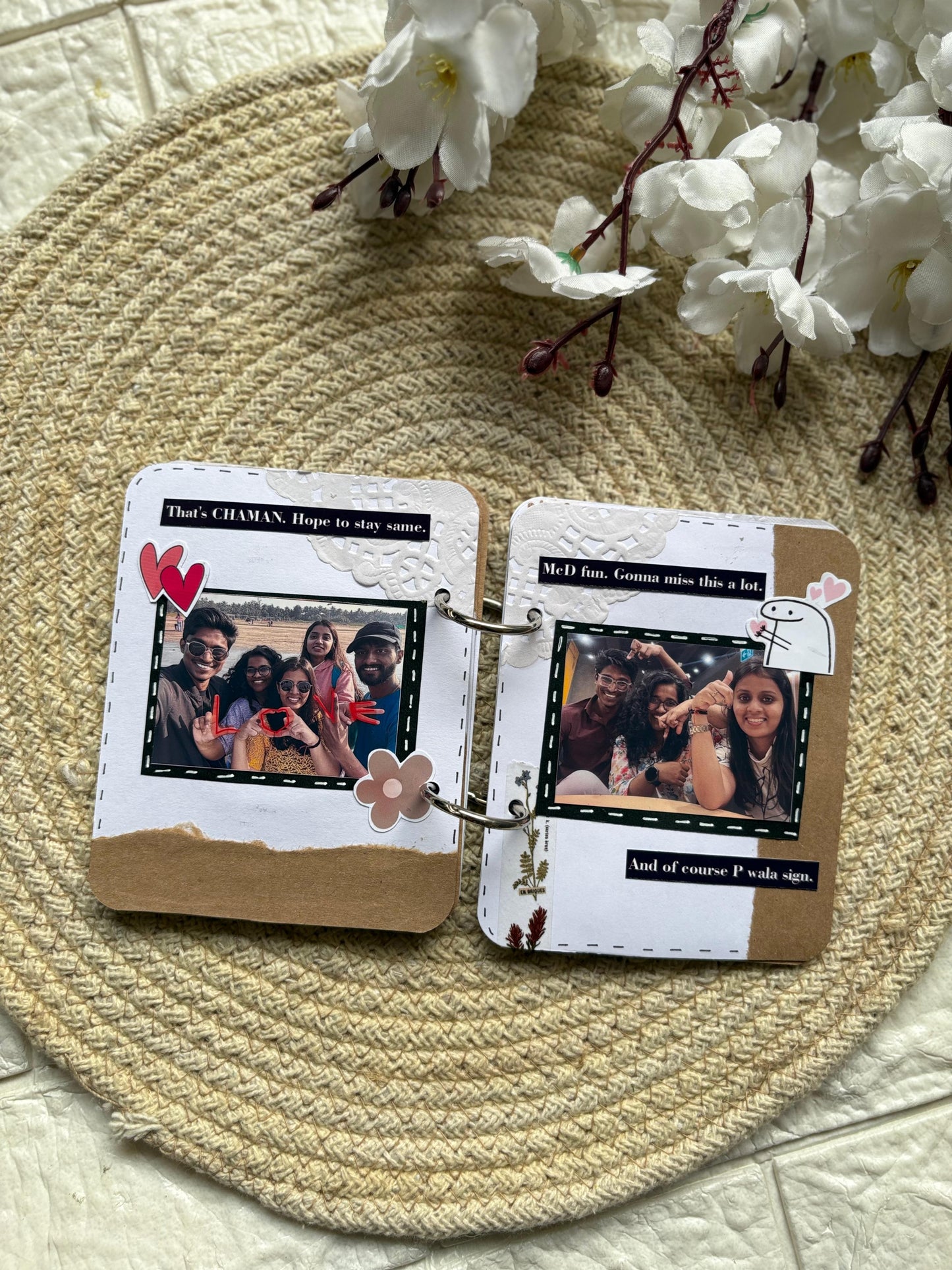 Customizable and Handmade Memory Book 4 By 5 inches (MB-07)