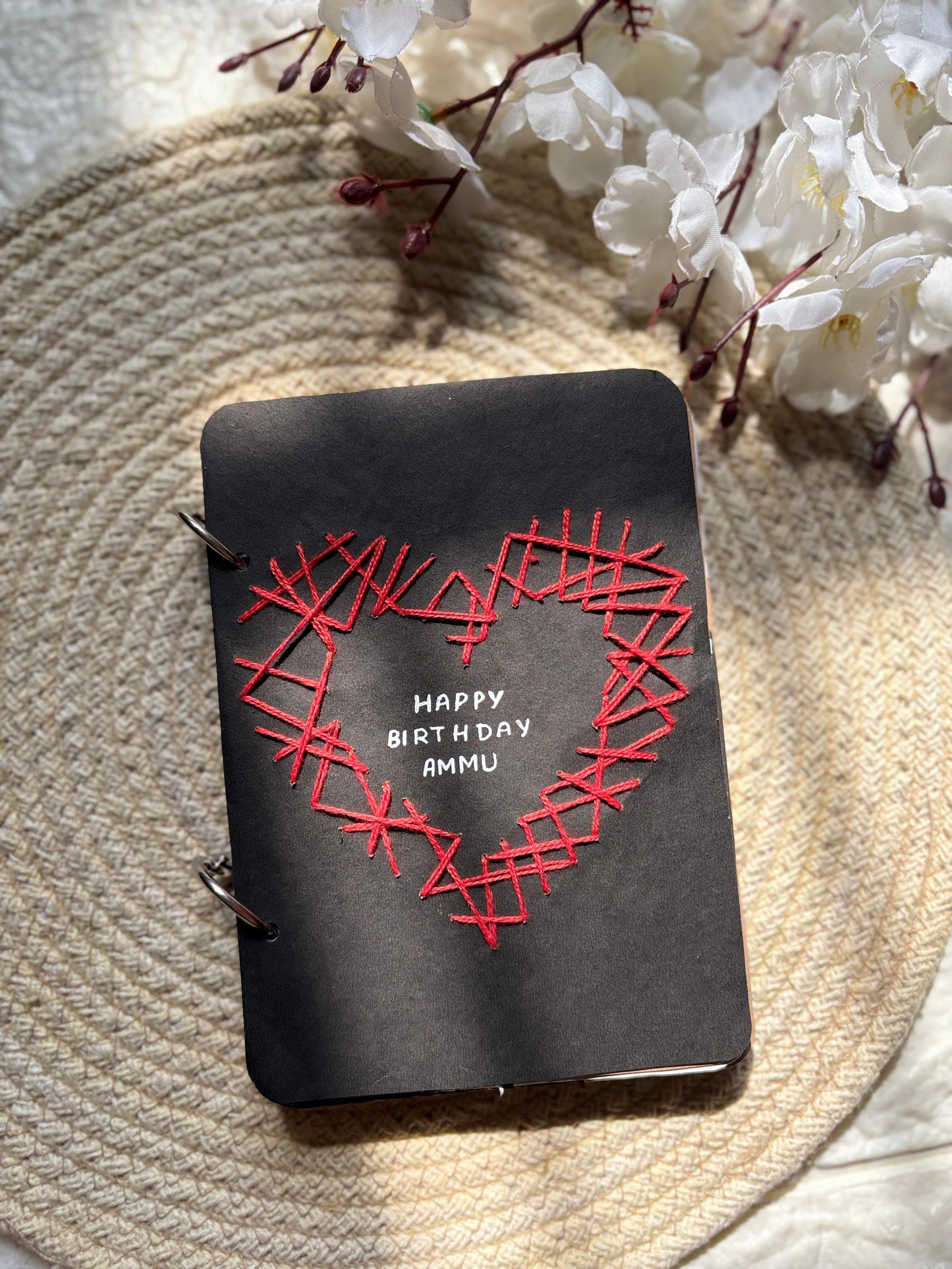 Handmade Memory Book with Black Base 5 by 7 inches (MB-05)