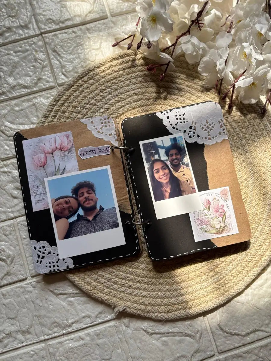 Handmade Memory Book with Black Base 5 by 7 inches (MB-05)