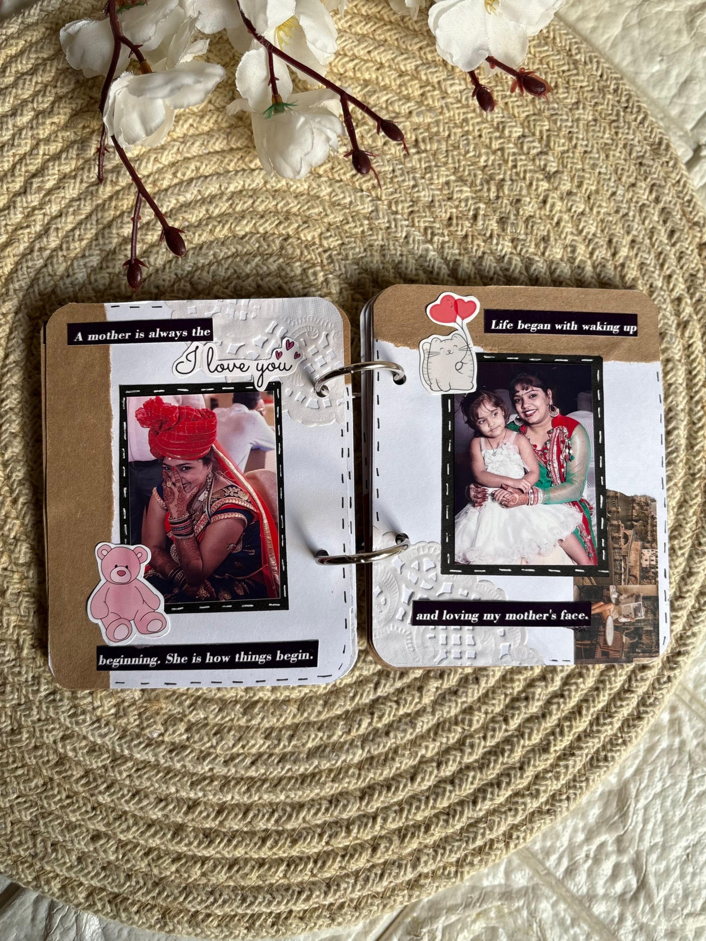 Best Handmade and customizable gift for your mother 4 by 5 inches(MB-09)