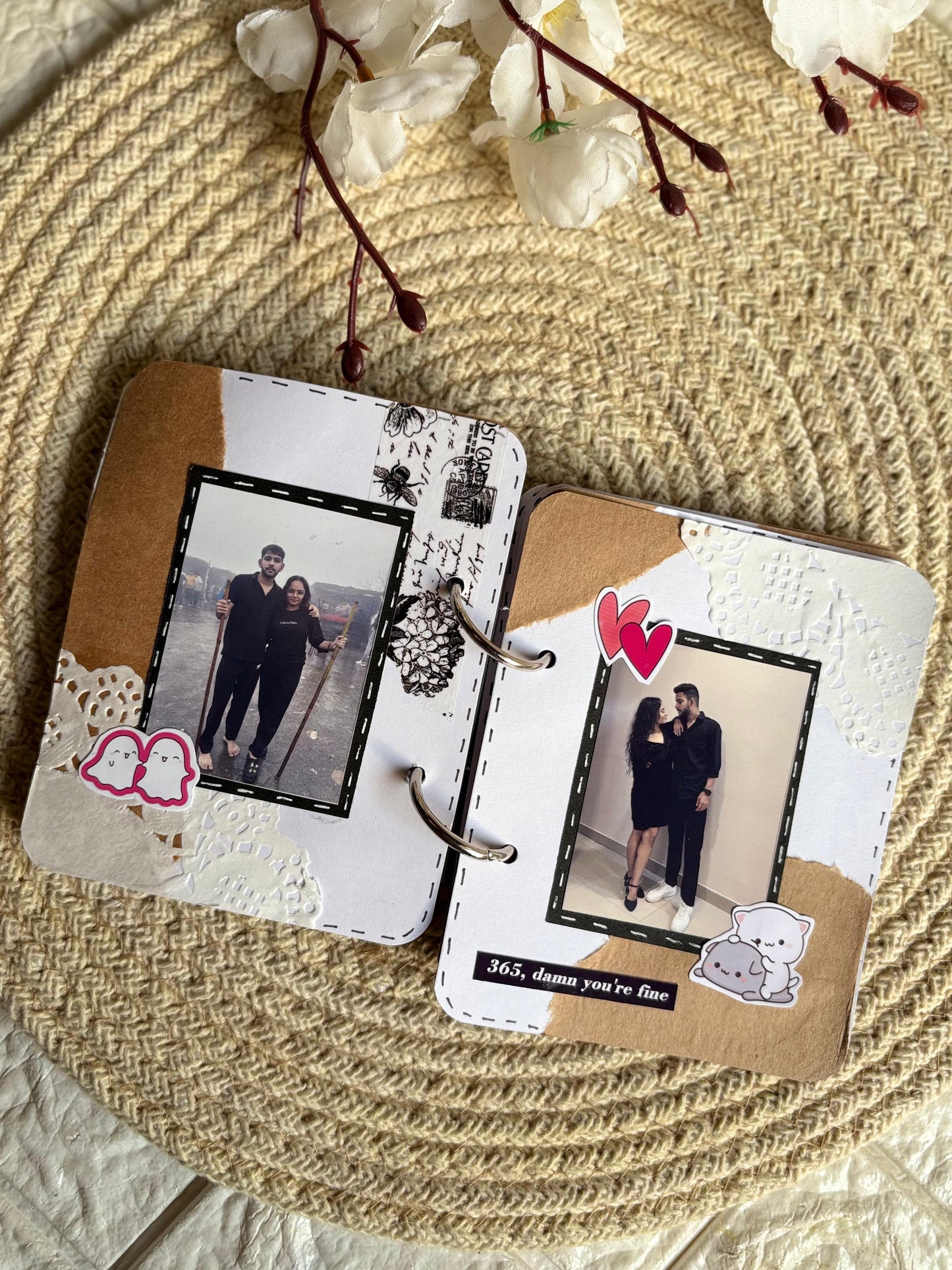 One year anniversary memory book for your partner fully Customizable (MB-13)