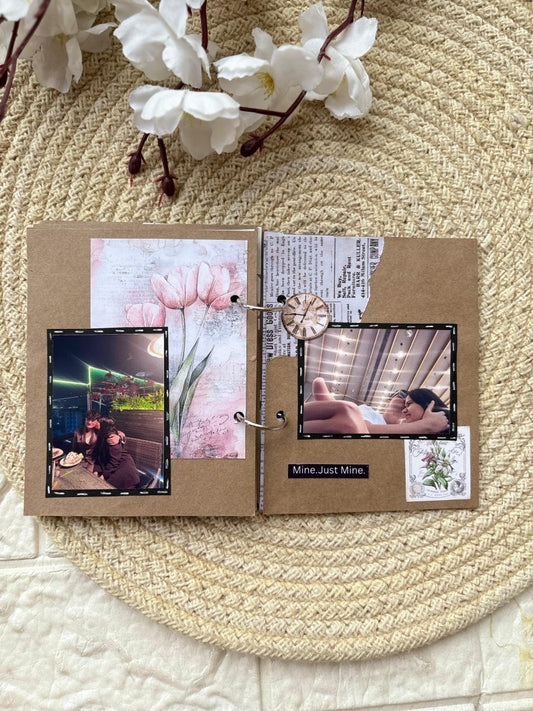 Handmade memory book Vintage Look 4 by 5 inches