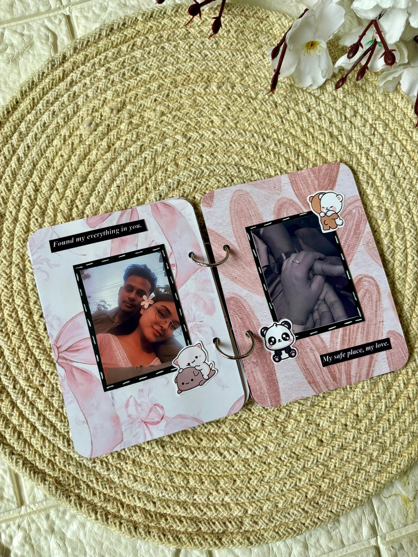 Blush Memory Book – Pink Aesthetic Keepsake for Couples & Proposals