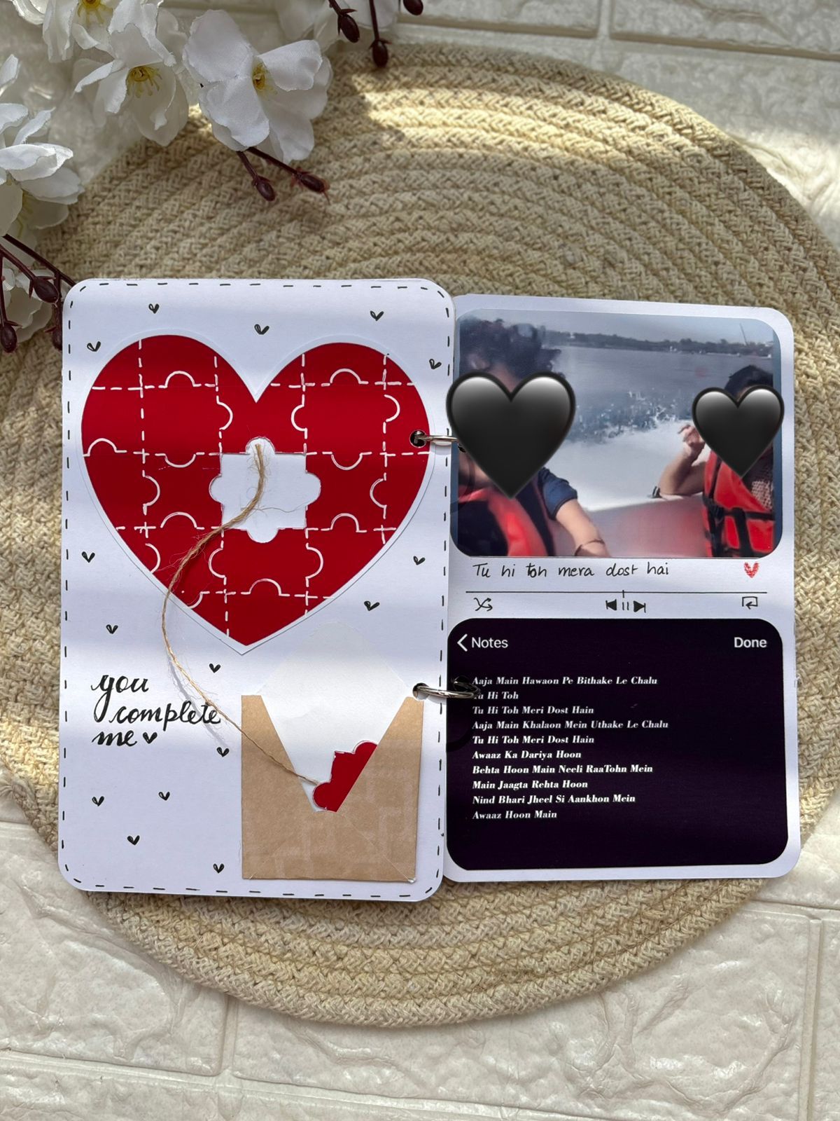 Handmade Music album for you loved ones 5 by 7 inches  (MA-02)