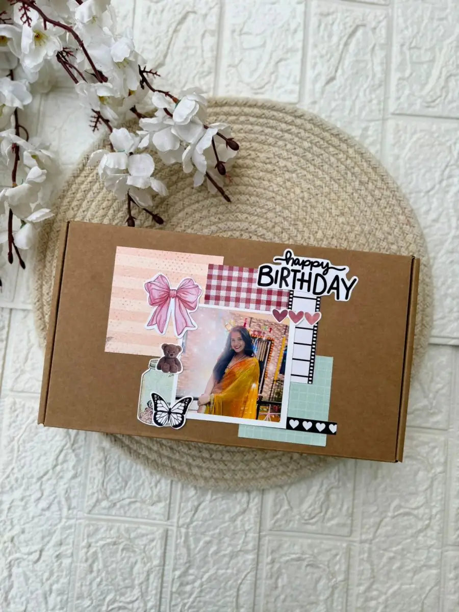 Birthday Surprise Hamper – Magazine, Frame & Card.