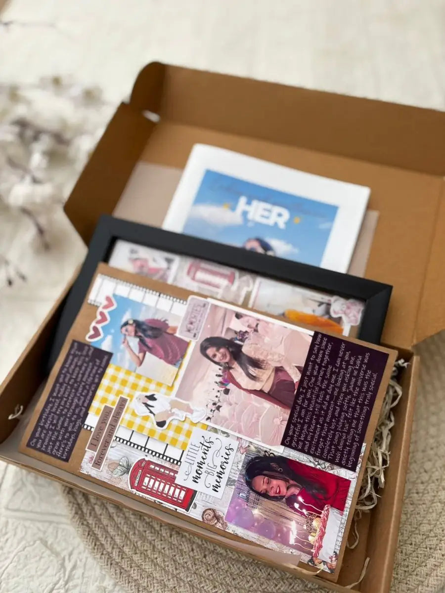 Birthday Surprise Hamper – Magazine, Frame & Card.