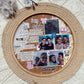 Handmade Circular frame with cute stickers and quotes