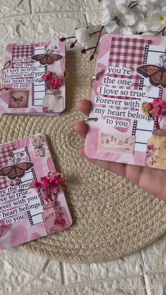 Blush Memory Book – Pink Aesthetic Keepsake for Couples & Proposals